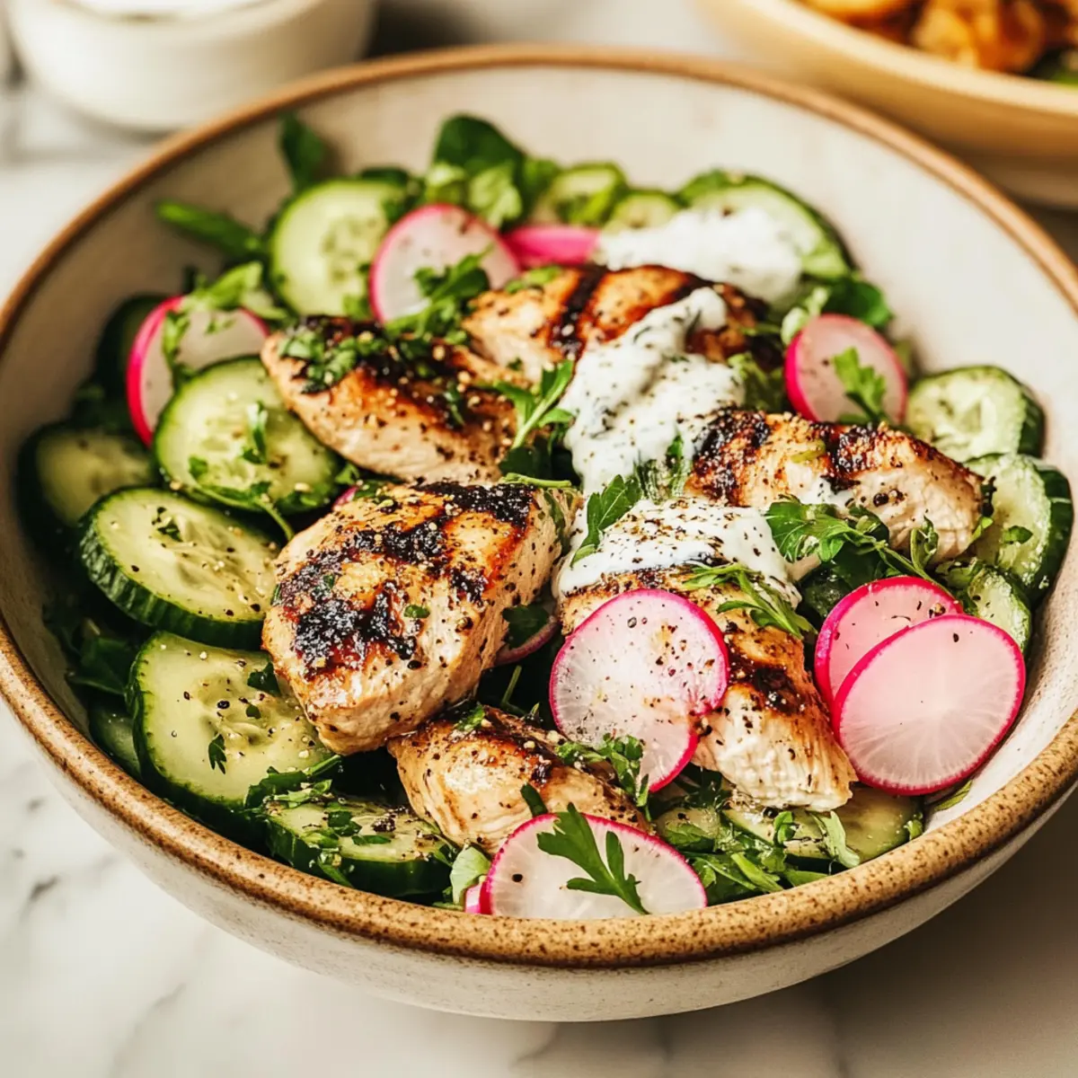 Radish Cucumber Salad