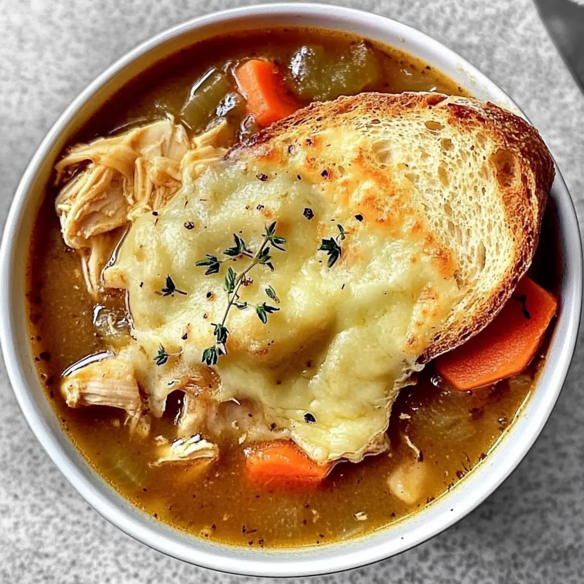 French Onion Chicken Soup
