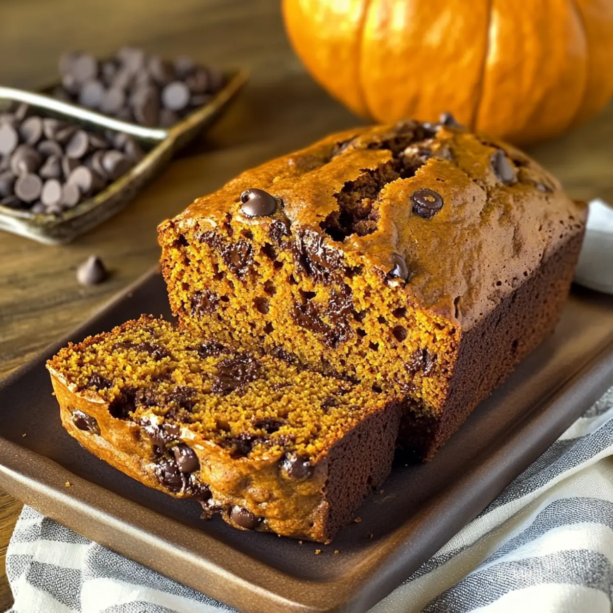 Chocolate Chip Pumpkin Bread