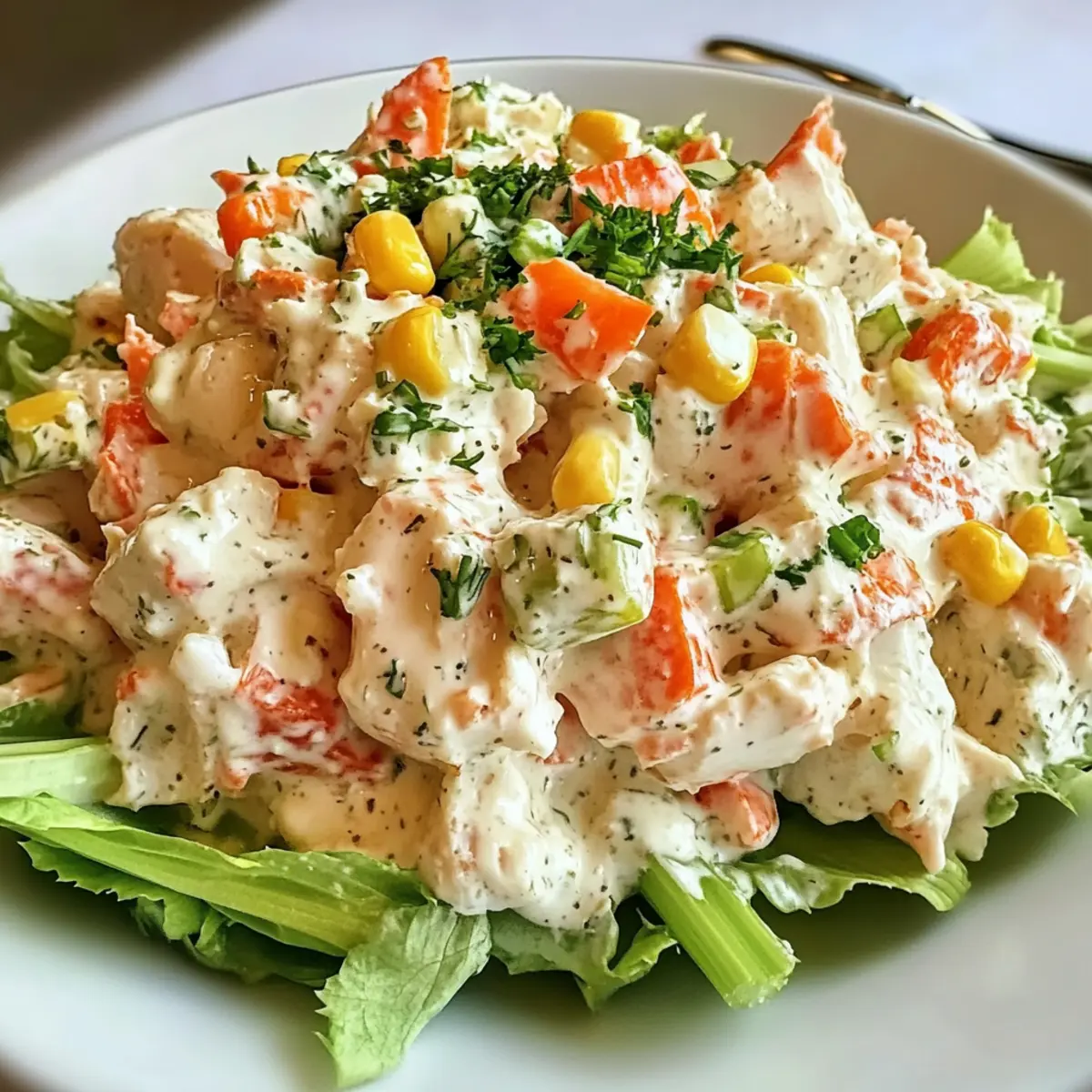 Seafood Salad with Imitation Crab