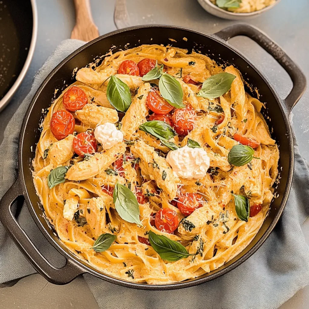 Chicken Pasta with Tomatoes