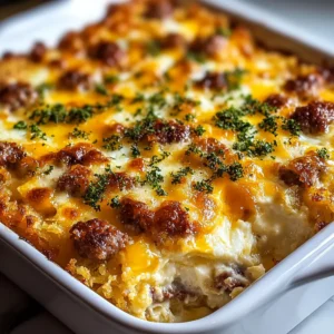 Egg & Cream Cheese Hashbrown Casserole