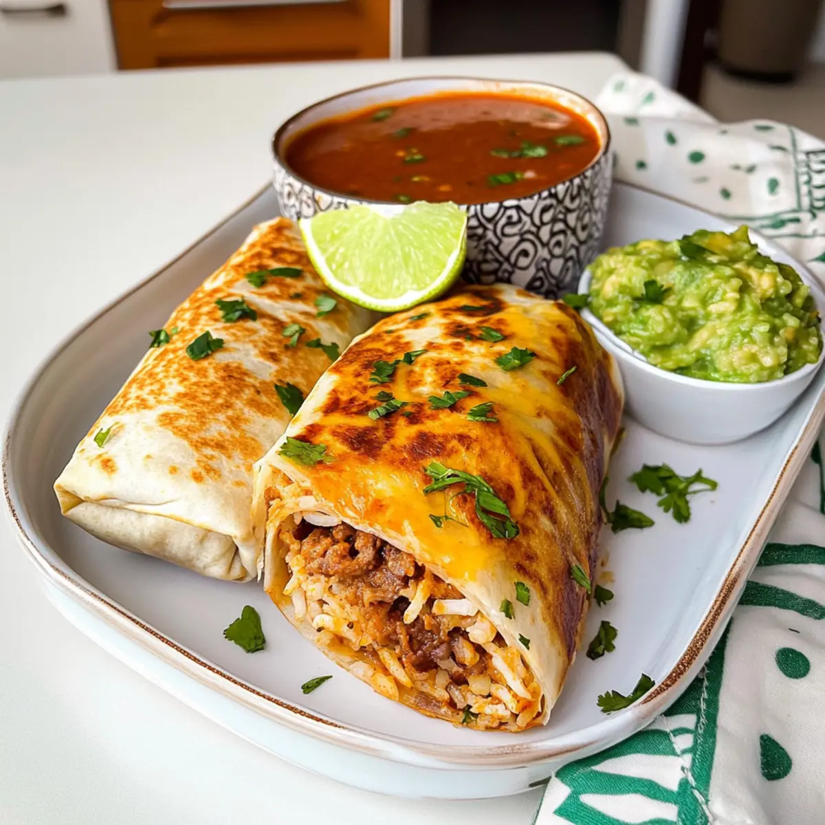 homemade birria burritos