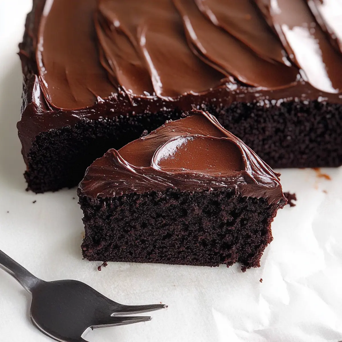 Moist & Fudgy Chocolate Cake