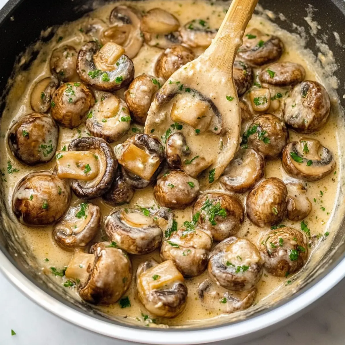 Garlic Parmesan Sautéed Mushrooms