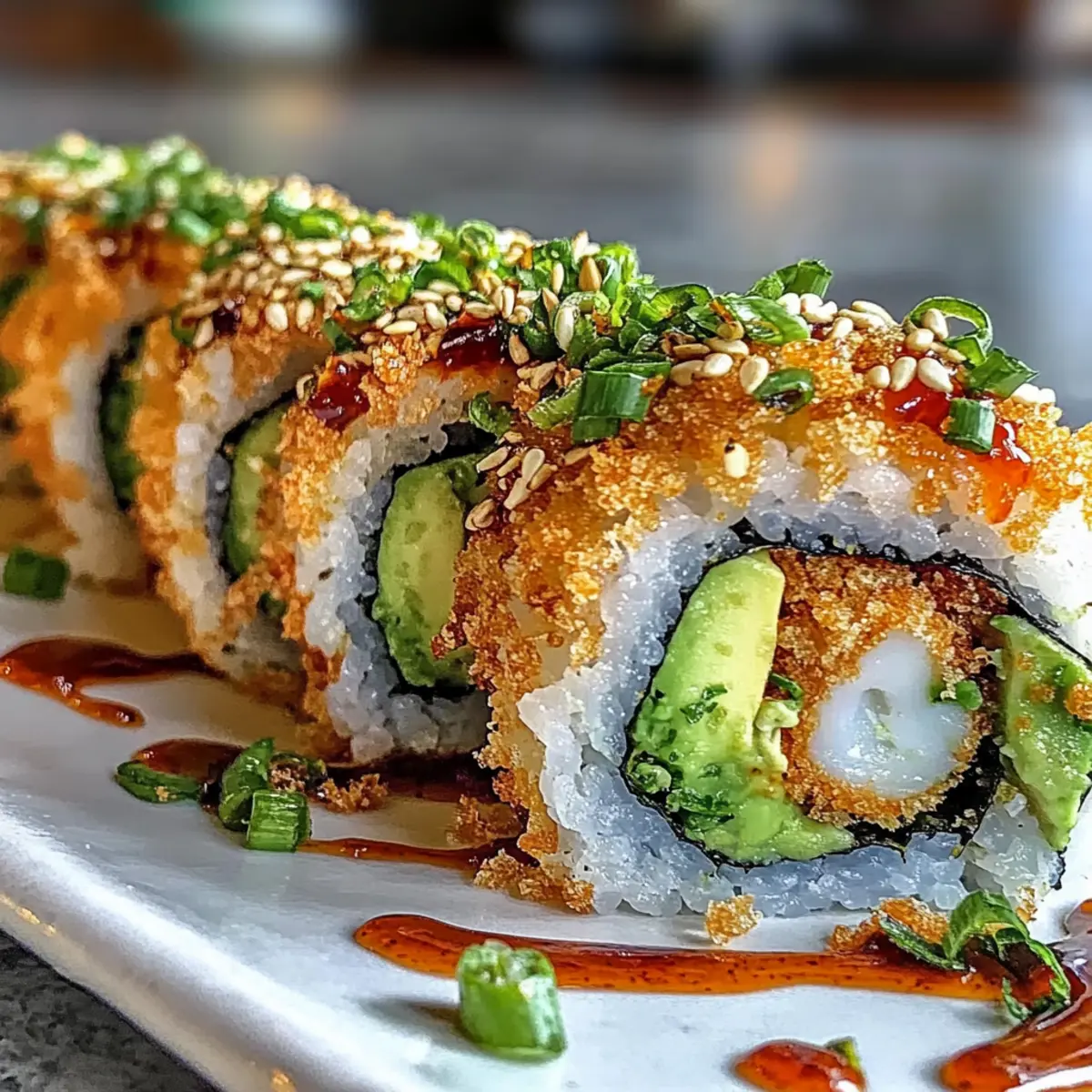 Spicy Baked Volcano Roll