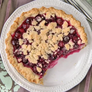 Cranberry Cheesecake Pie