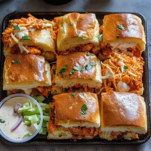 Buffalo Tofu Sliders