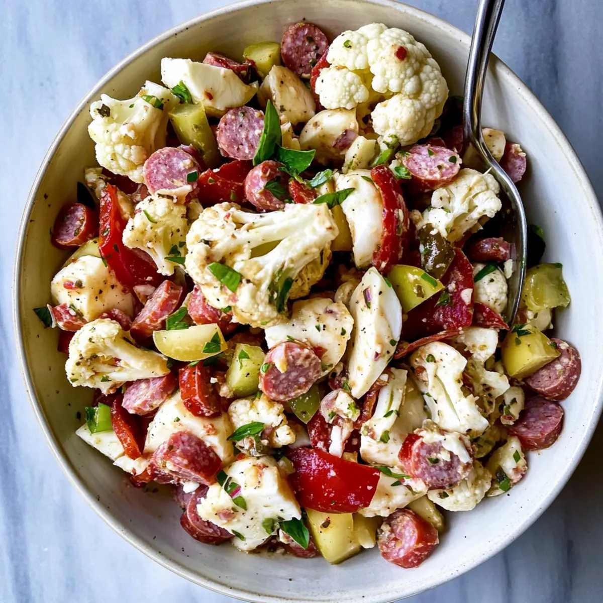 Cauliflower Antipasto Salad