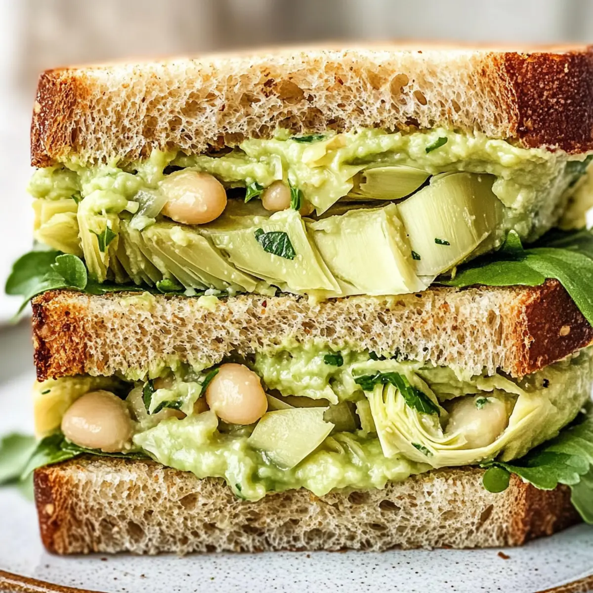 Avocado White Bean Sandwich