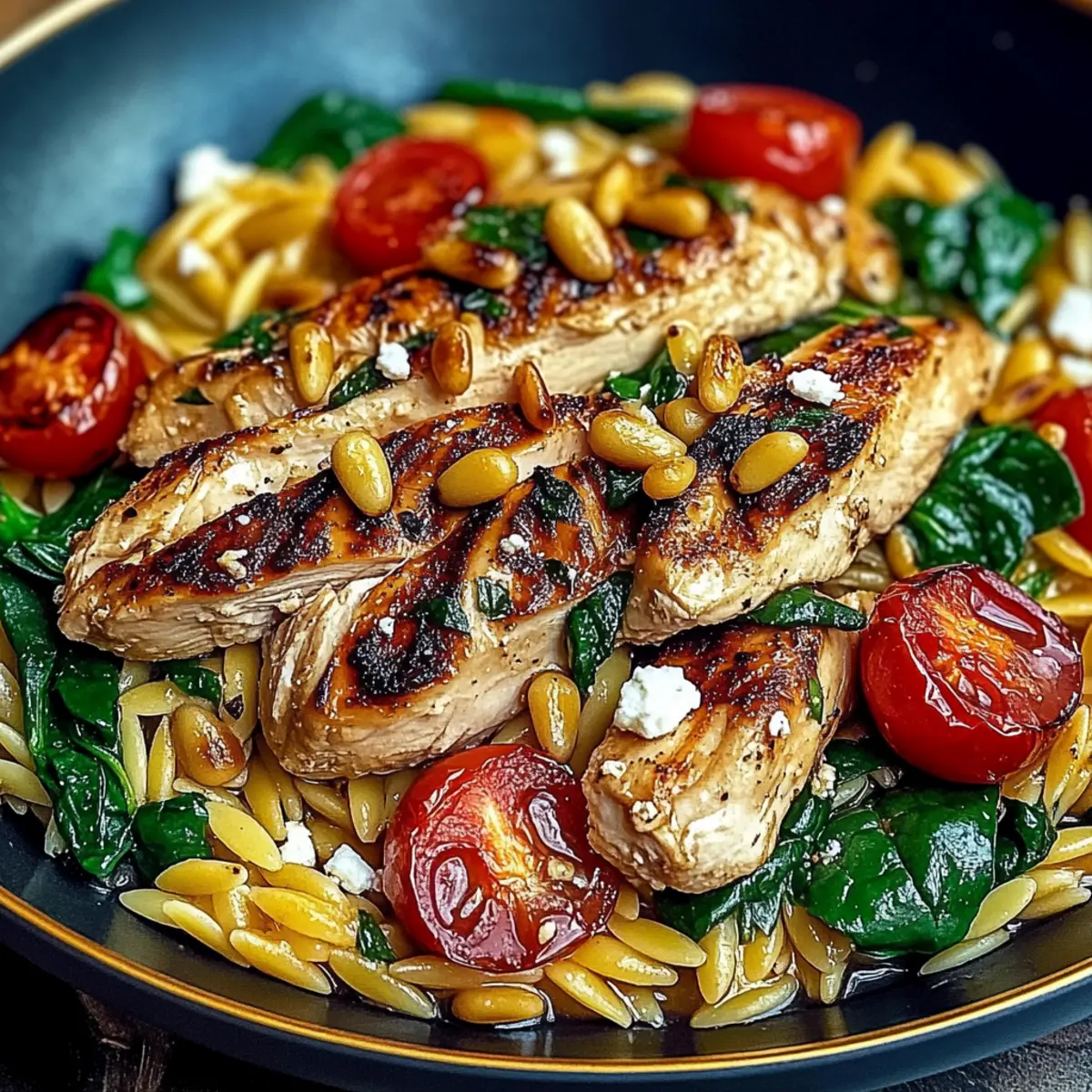Mediterranean Chicken and Orzo