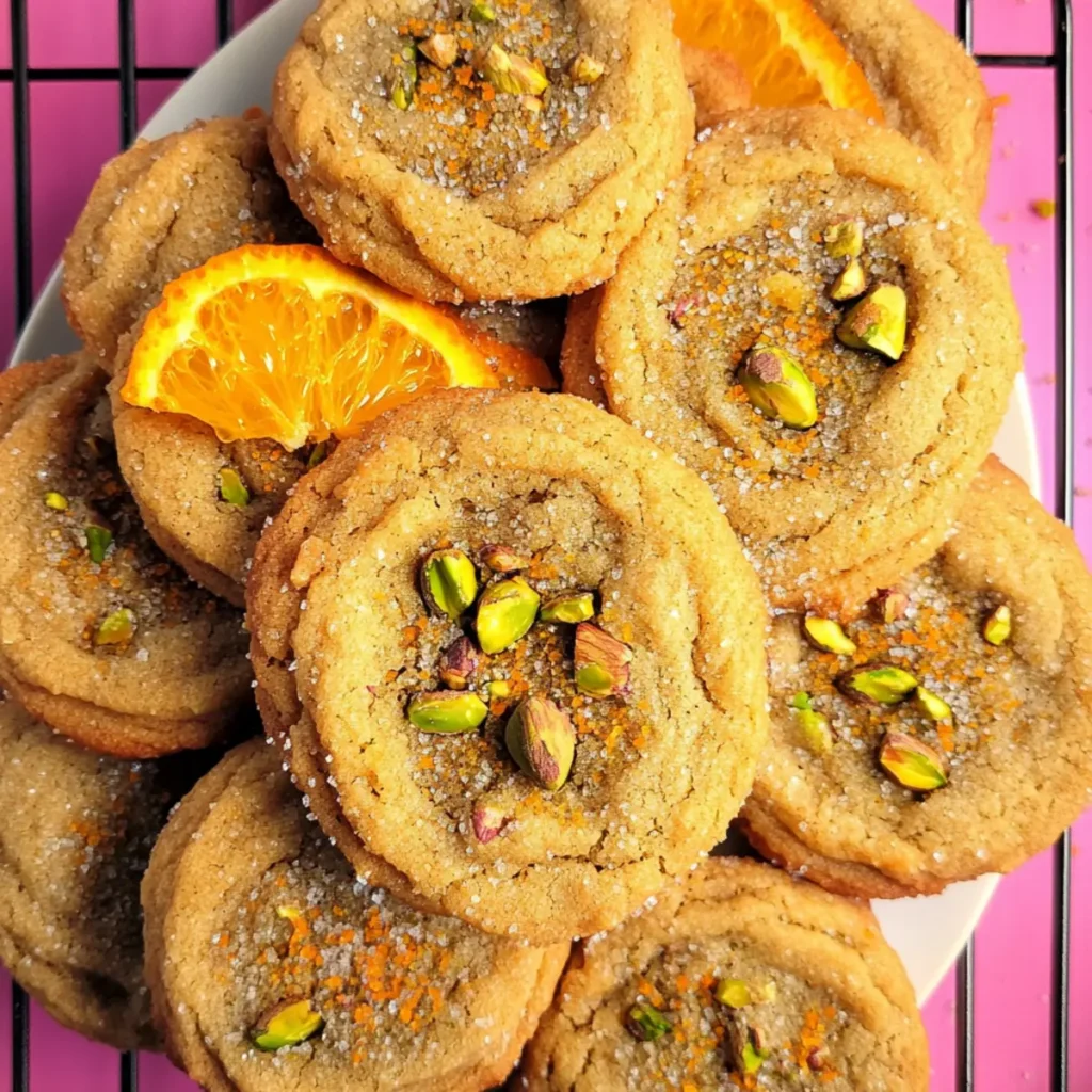 Cardamom Pistachio Sugar Cookies