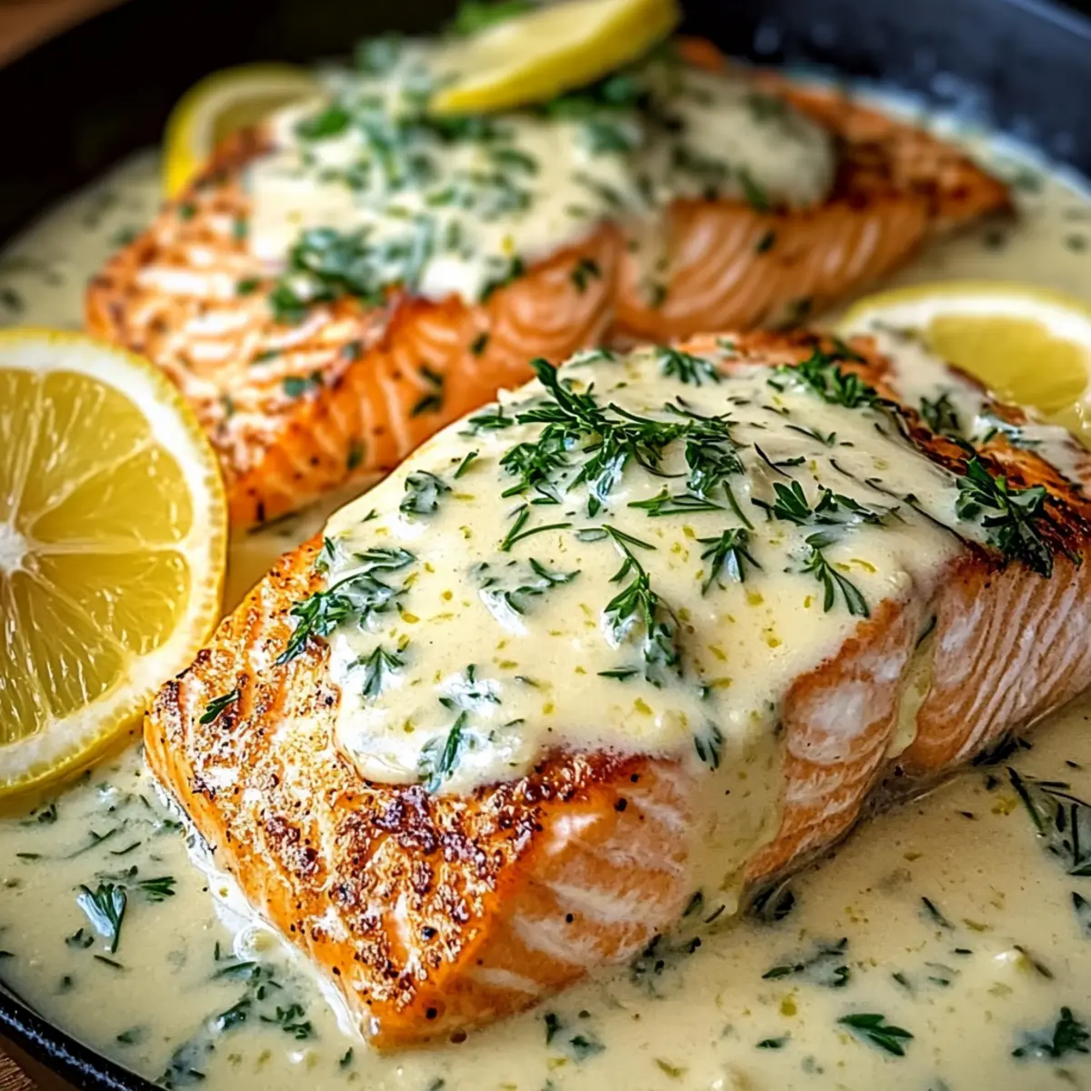 Creamy Lemon Butter Salmon