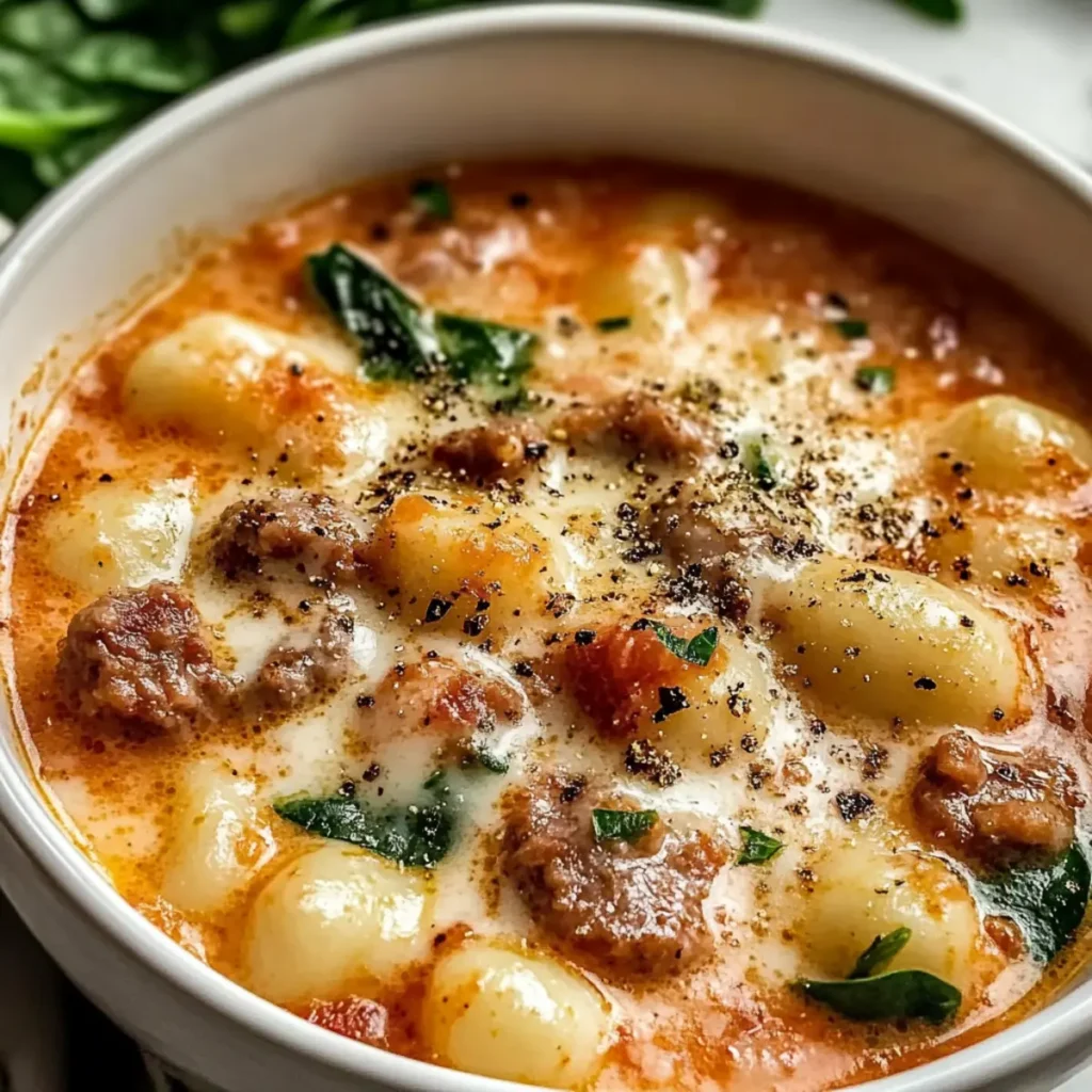 Italian Sausage Gnocchi Soup