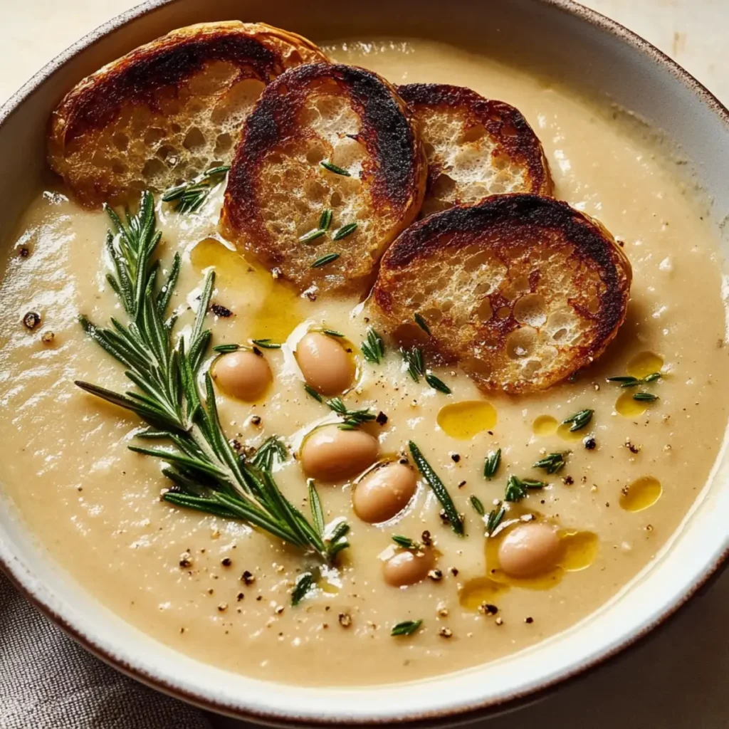 oasted Garlic White Bean Soup