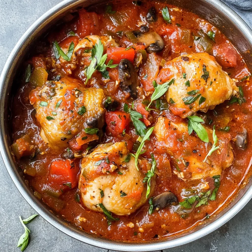 Savor the Flavor: Quick Chicken Cacciatore Delight