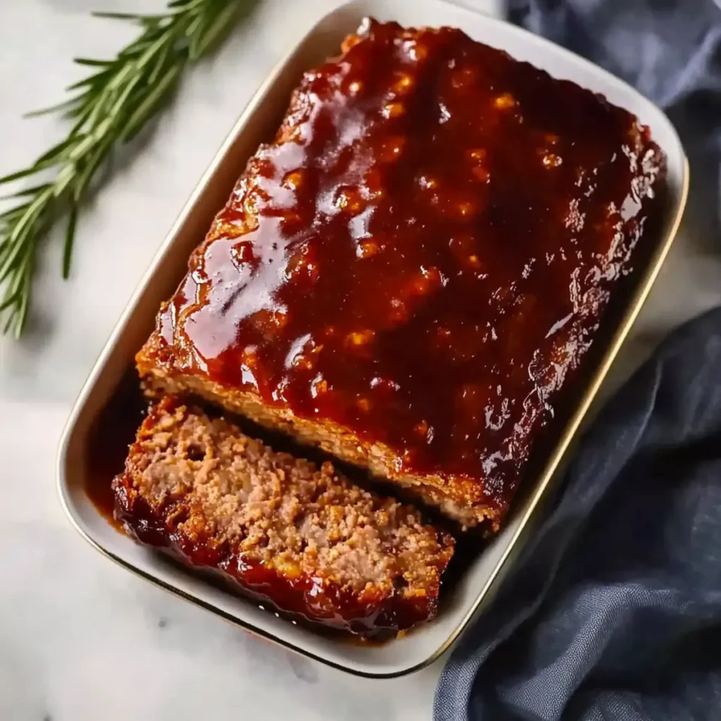 Savory Meatloaf with Brown Sugar Glaze to Brighten Dinner