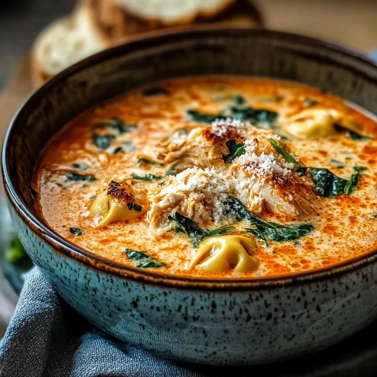 Creamy Chicken Parmesan Soup