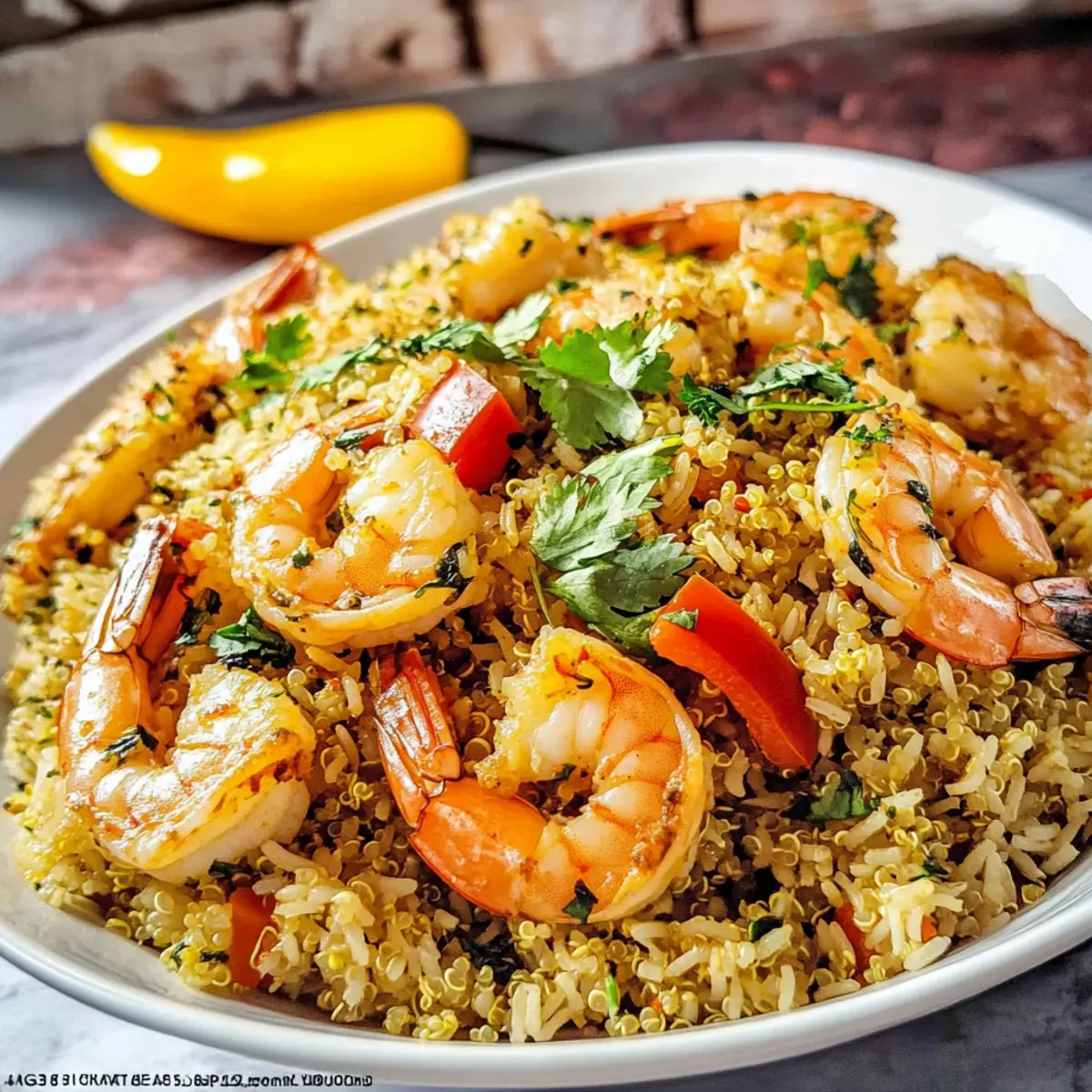 Shrimp Rice with Herbs