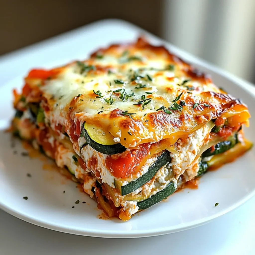 High Protein Veggie Lasagna