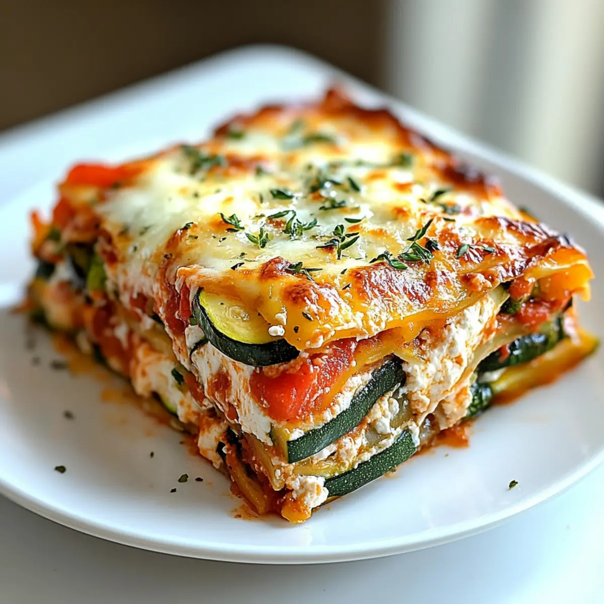 High Protein Veggie Lasagna
