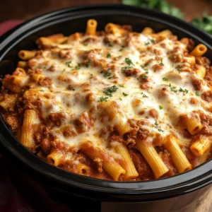 Slow Cooker Baked Ziti