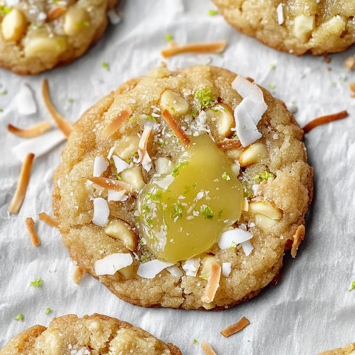 TOASTED COCONUT, LIME CURD, AND MACADAMIA NUT