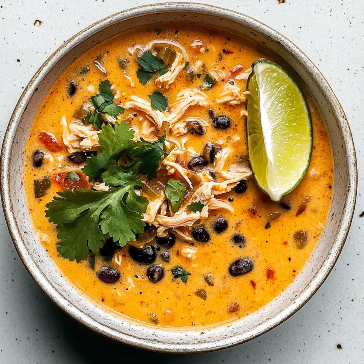 Chicken, Poblano, and Black Bean Soup