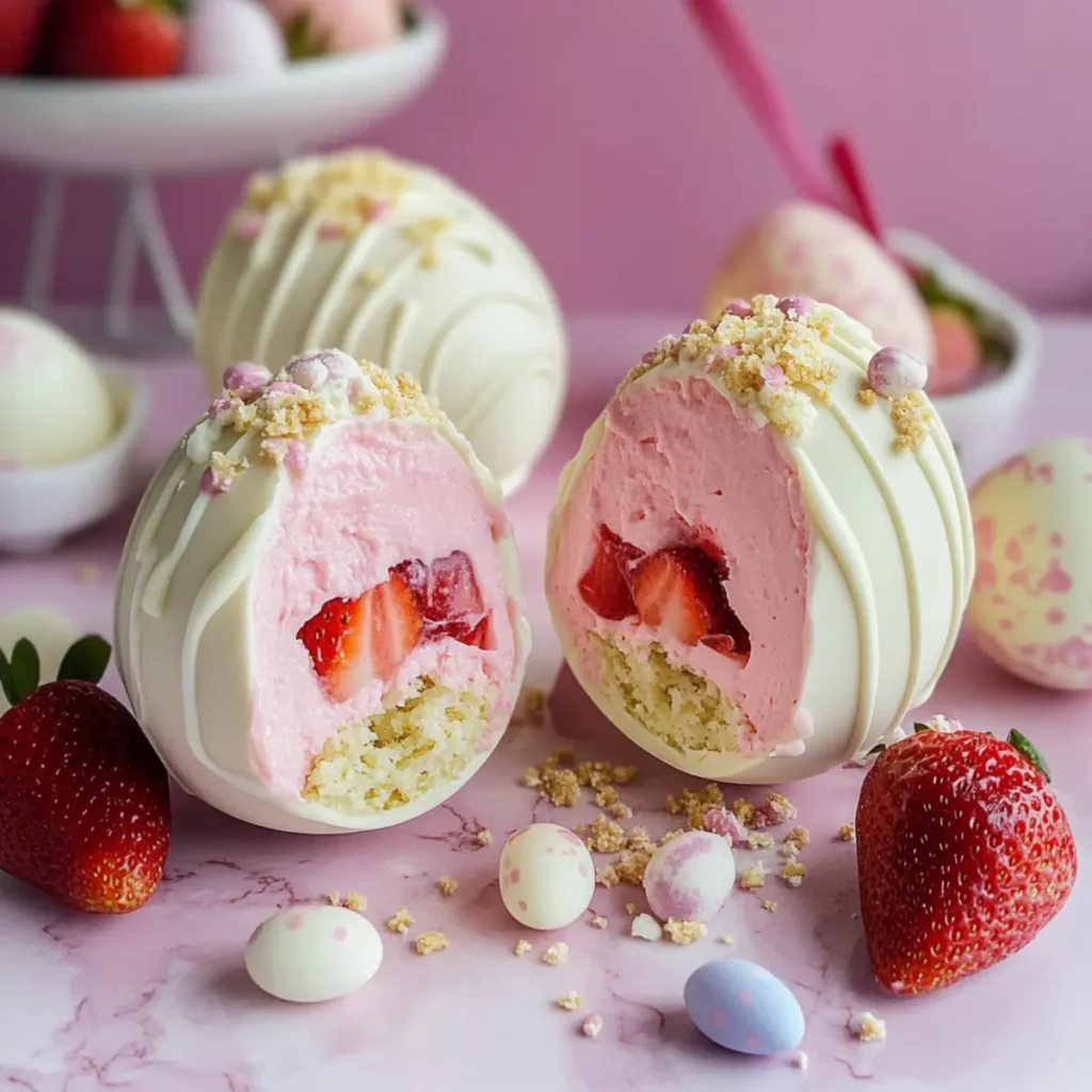 Strawberry Shortcake Egg Bombs