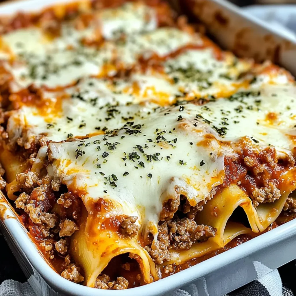 Beefy Cheesy Lasagna Roll Ups