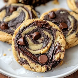 Peanut Butter Brownie Swirl Cookies