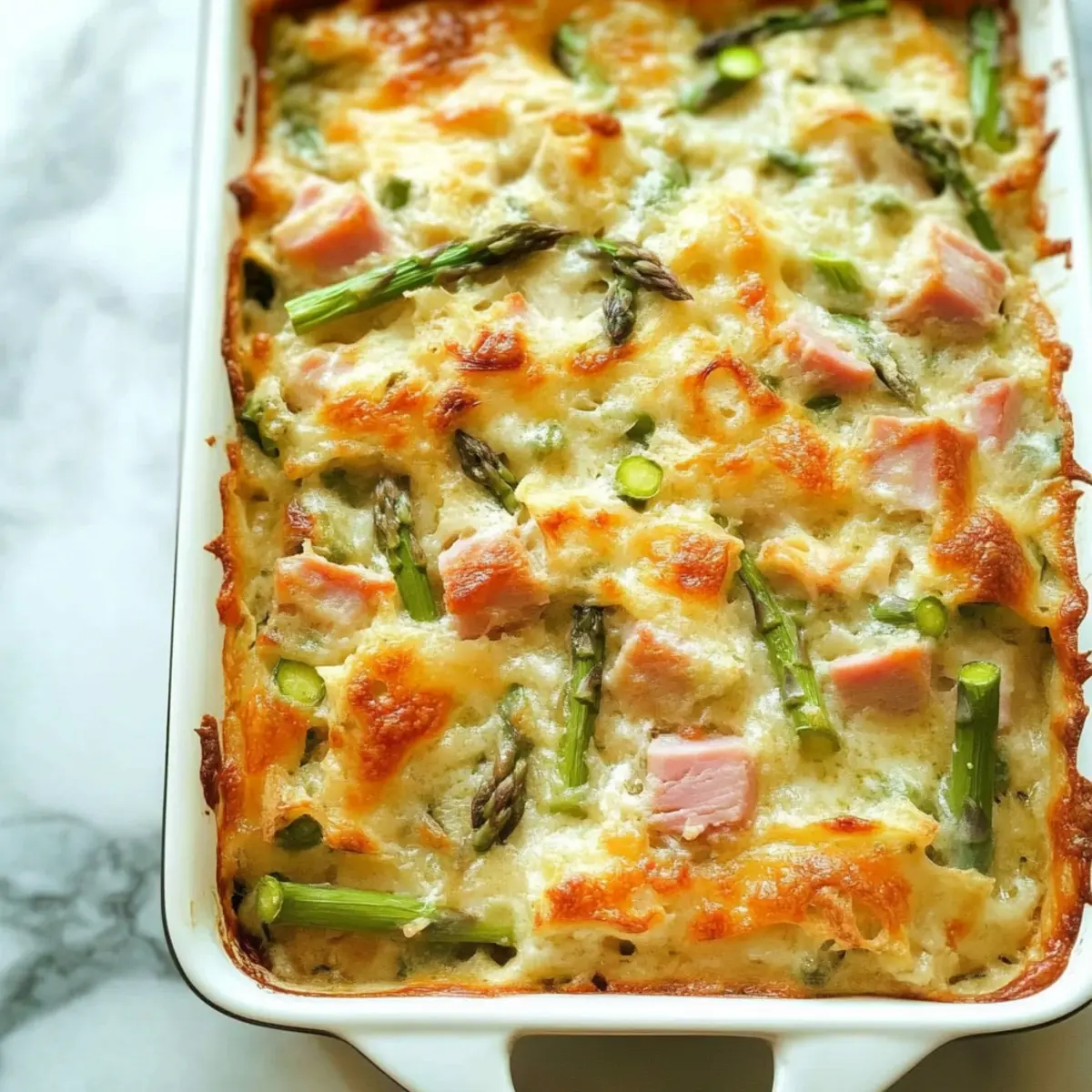 Ham and Asparagus Strata