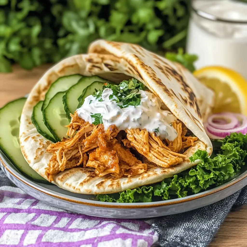 Slow Cooker Chicken Shawarma