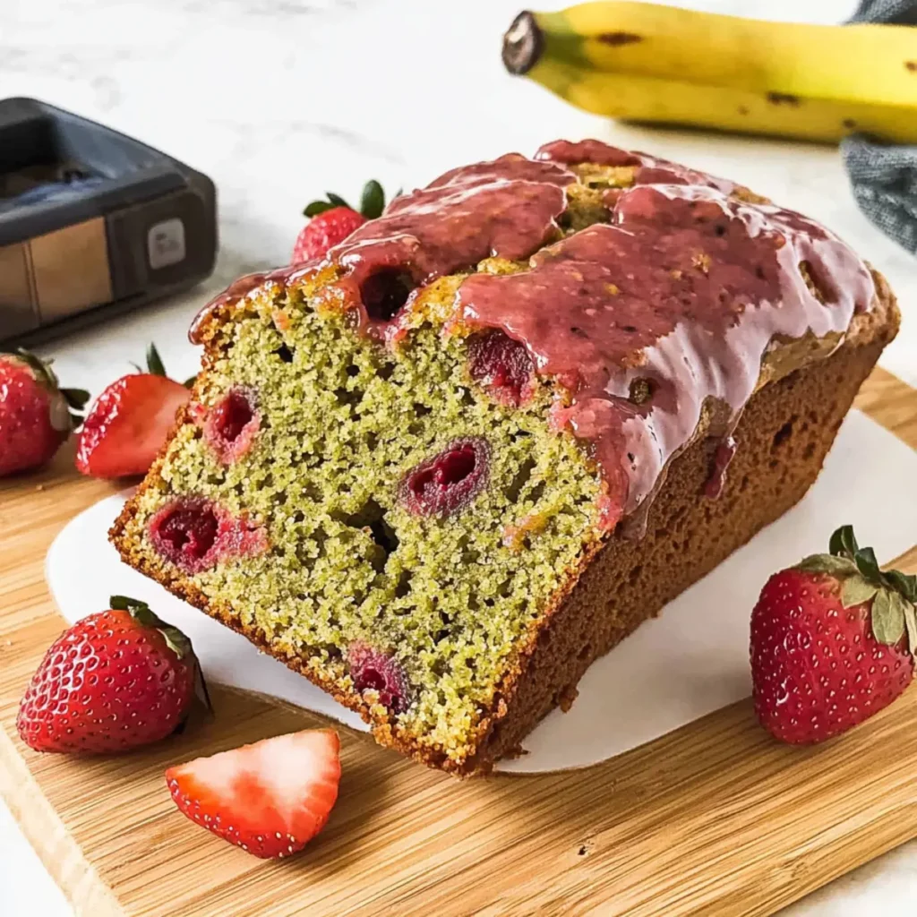 Strawberry Matcha Banana Bread: A Sweet, Healthy Delight