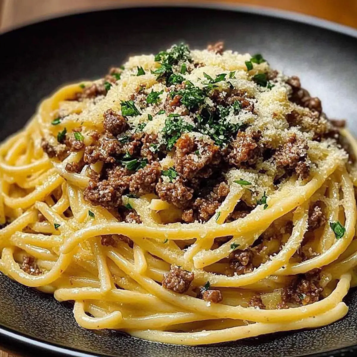 Parmesan Beef Linguine