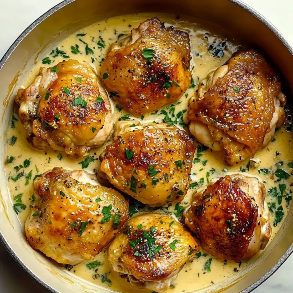 Creamy Garlic Chicken Thighs