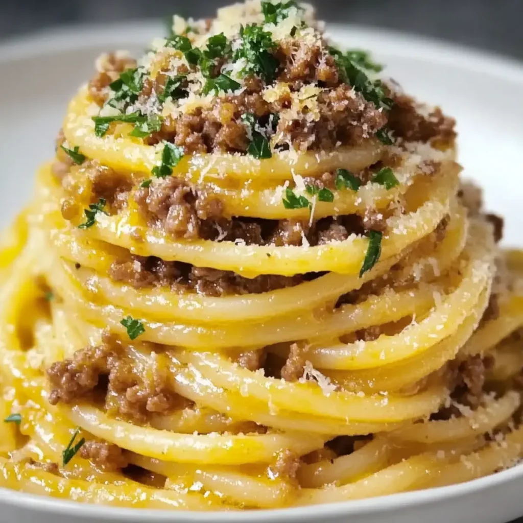 Parmesan Beef Linguine