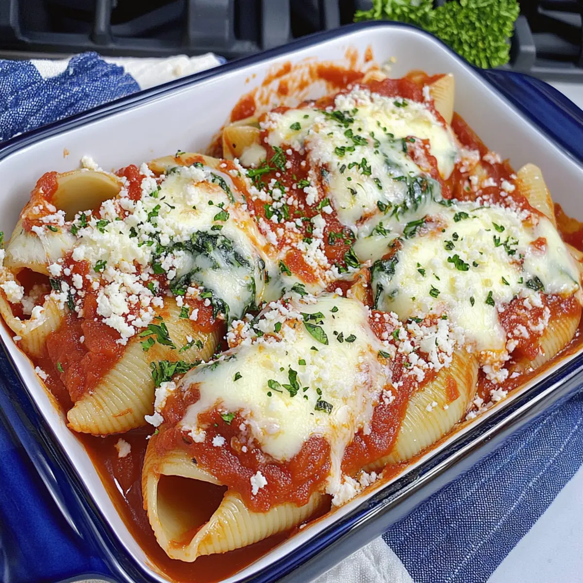 Stuffed Shells with Spinach