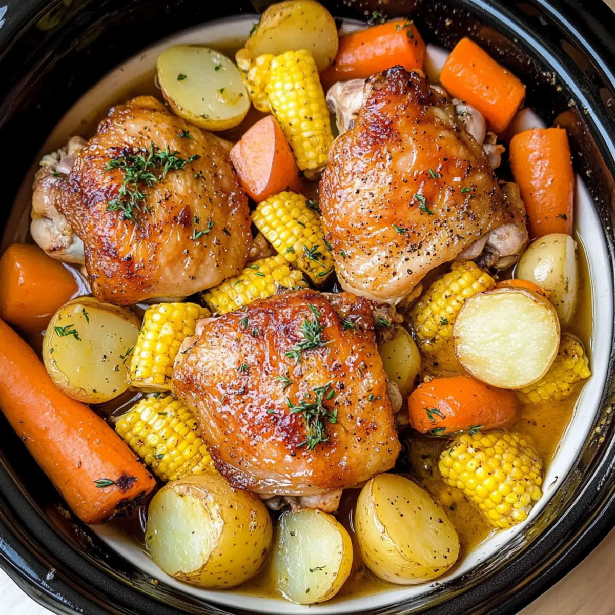 Slow Cooker Chicken Thighs