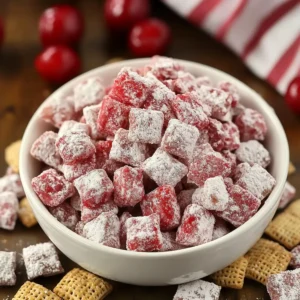 Cherry Cheesecake Puppy Chow