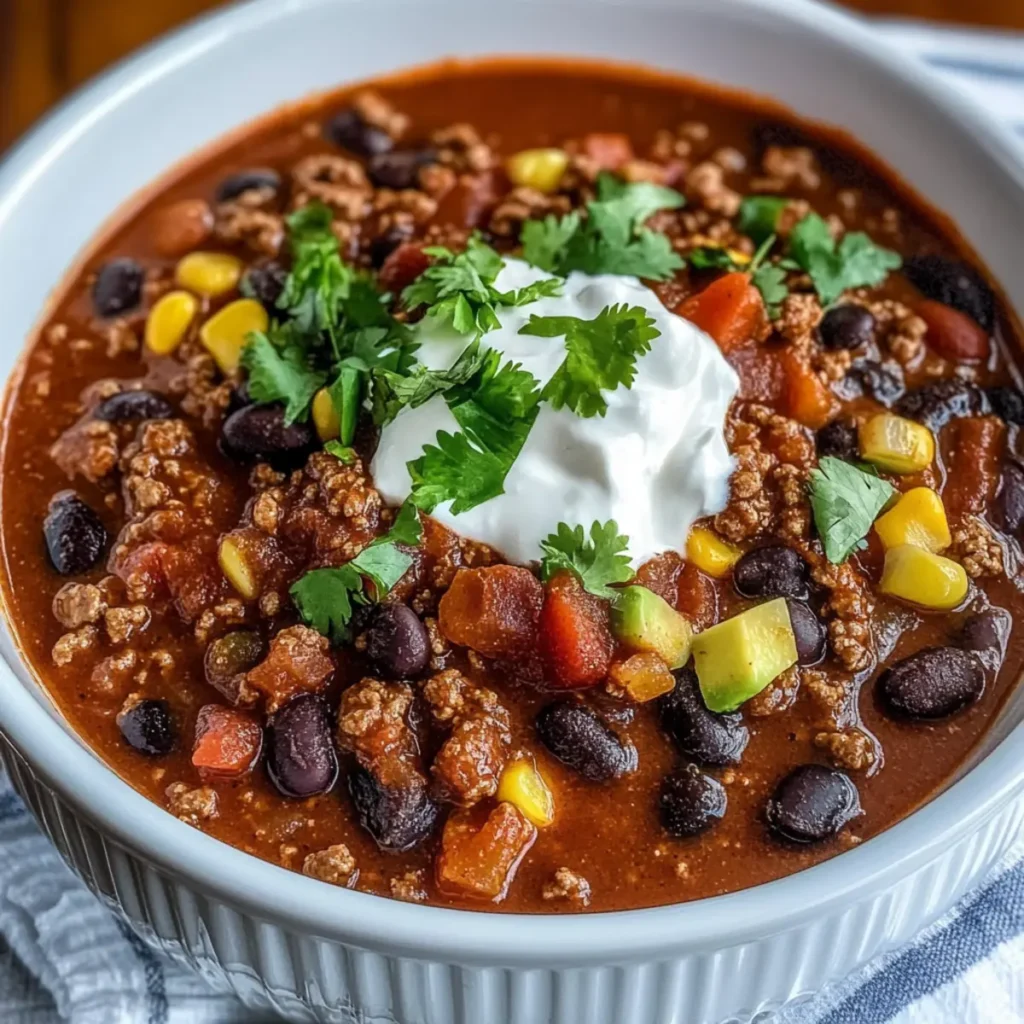 Beef and Black Bean Chili