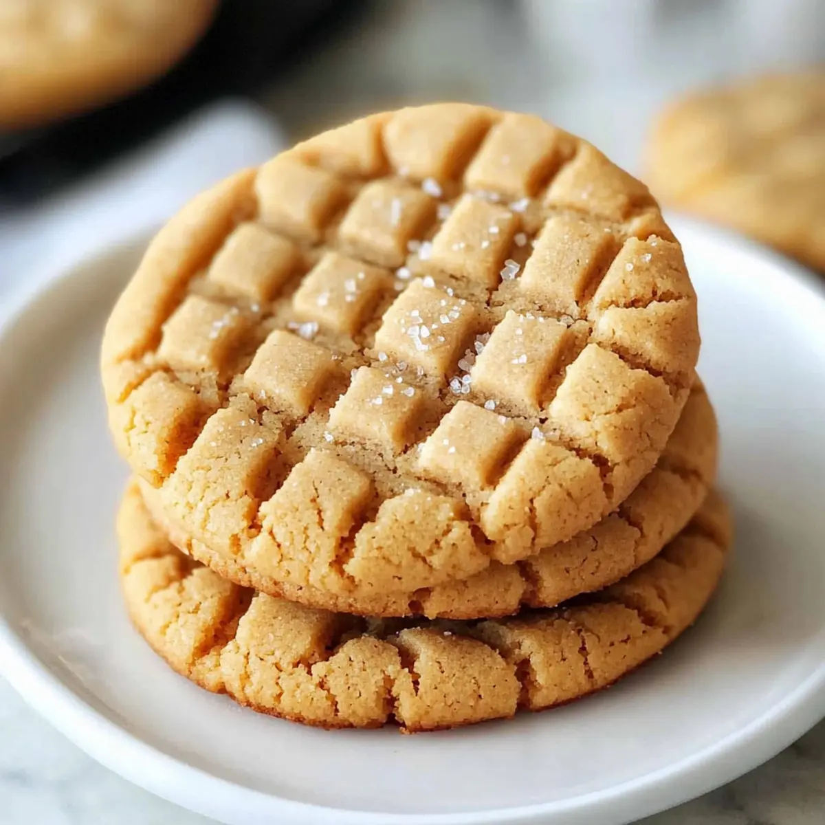Thick and Chewy Peanut Butter Cookies