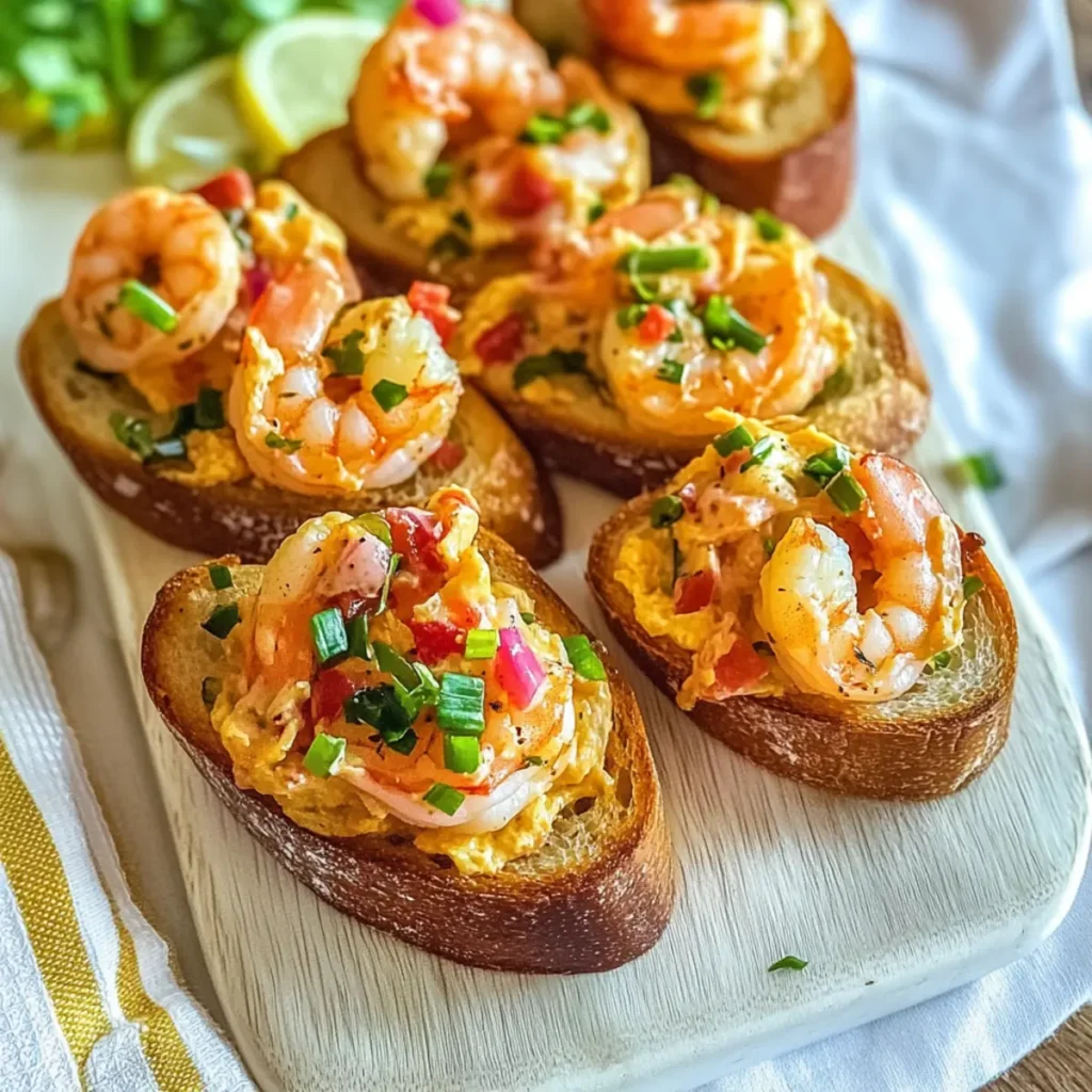 Pimento Cheese Shrimp Toast