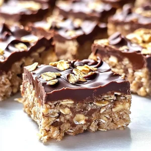 No Bake Chocolate Oatmeal Bars