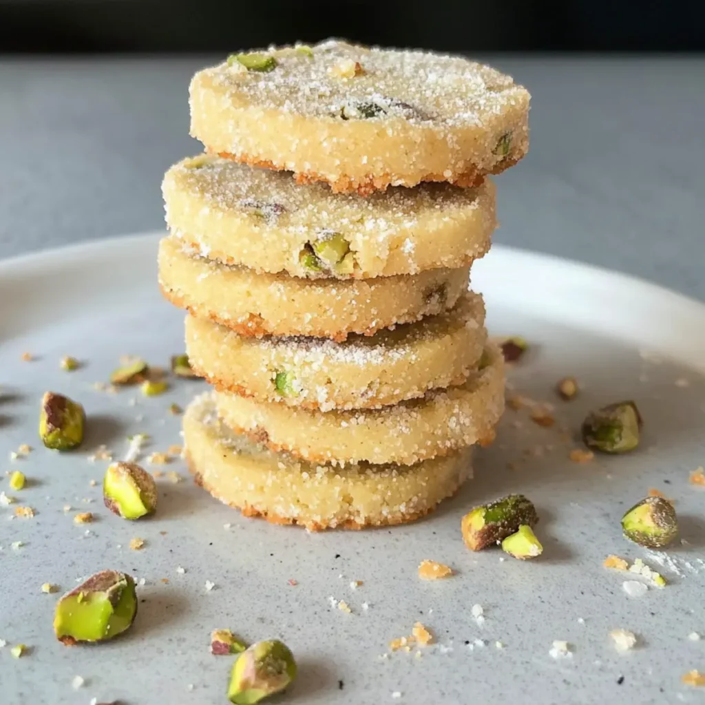 Buttery Pistachio Shortbread Cookies That Melt in Your Mouth
