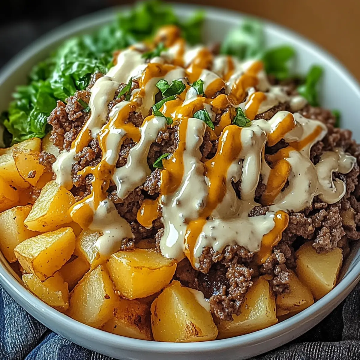 Savory Smash Burger Bowl