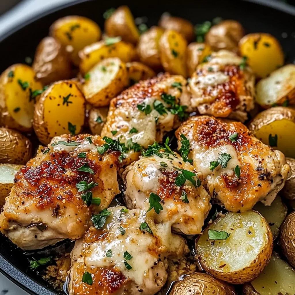 Garlic Parmesan Chicken and Potatoes: Easy Comfort Food Delight