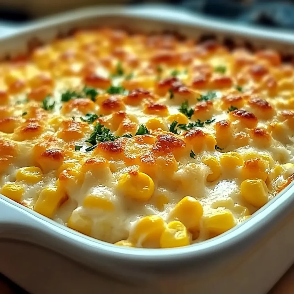 White Cheddar Baked Corn: Creamy Comfort on Your Table