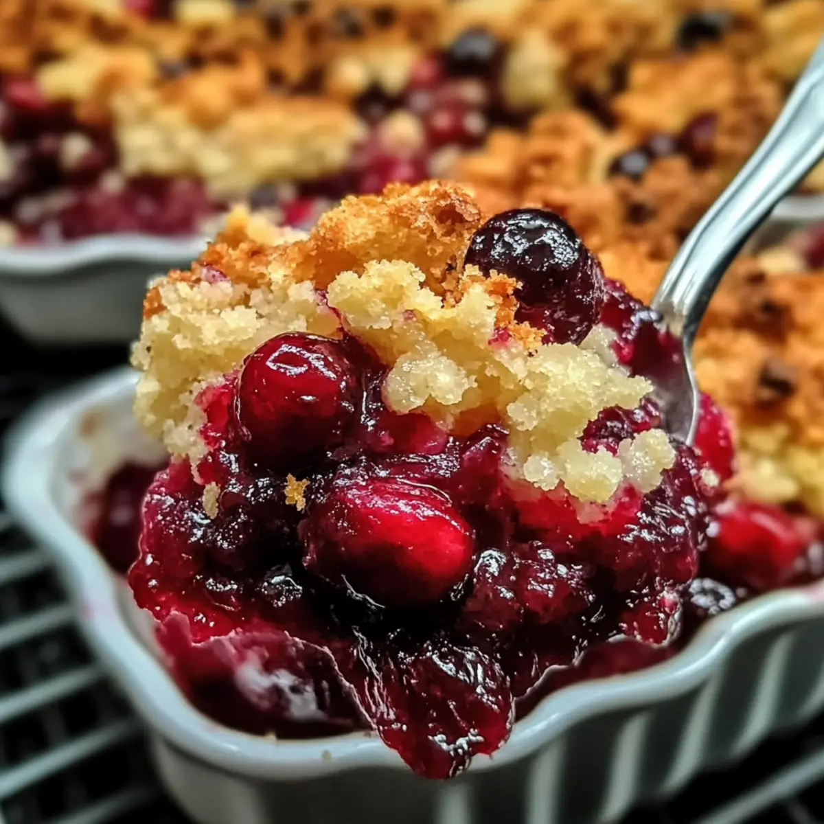 Crispy Cranberry Cobbler Recipe