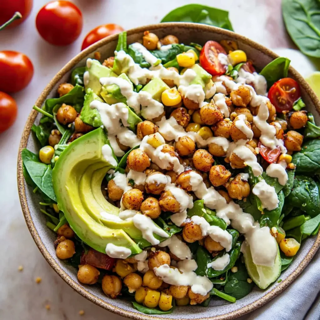 Crispy Chili Lime Chickpea Salad for a Refreshing Twist